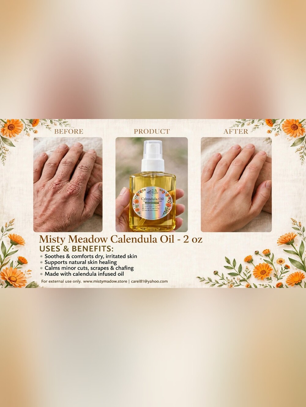 Calendula Oil Spray - Yellow